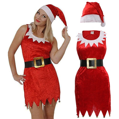 Abito donna rosso velluto - abito,