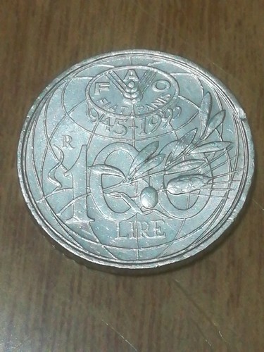 Moneta 100 lire fao 1945 - moneta,
