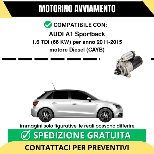 Motorino avviamento audi - avviamento,