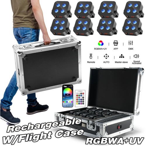 Rgbwauv batteria led par - batteria,