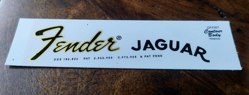 Fender jaguar headstock logo - jaguar,