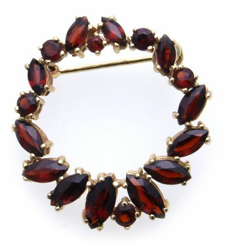 Spilla con granato argento - spilla,