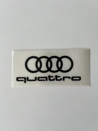 Adesivo logo audi quattro - logo,