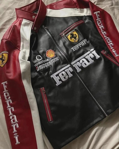 Giacca pelle ferrari - pelle, f1