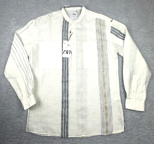 Zara camicia uomo lino kurta - zara,