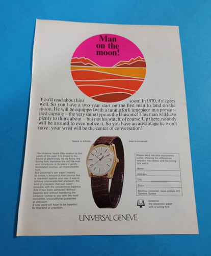 Pubblicita 1968 orologio - 1968,