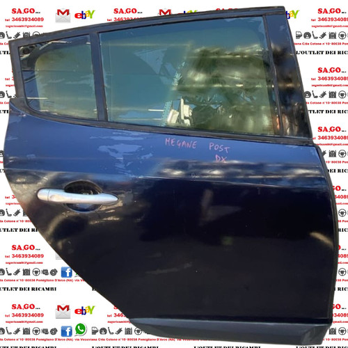 Portiera posteriore destra - portiera, dx