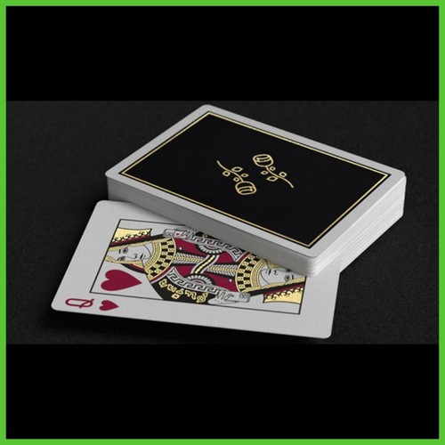 Mazzo carte gold foil black - carte,