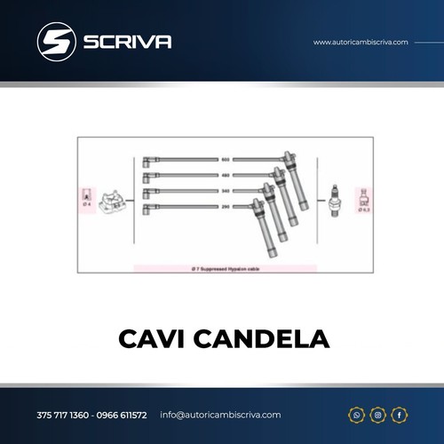 Kit cavi candela - cavi, fiat