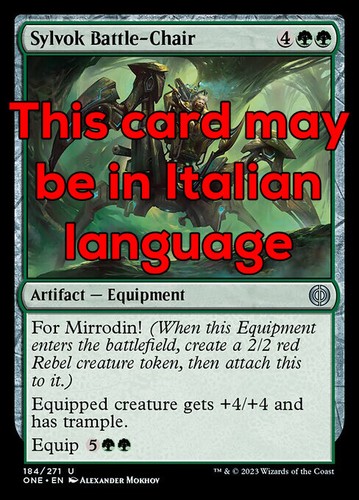 Mtg sylvok battle chair - mtg,