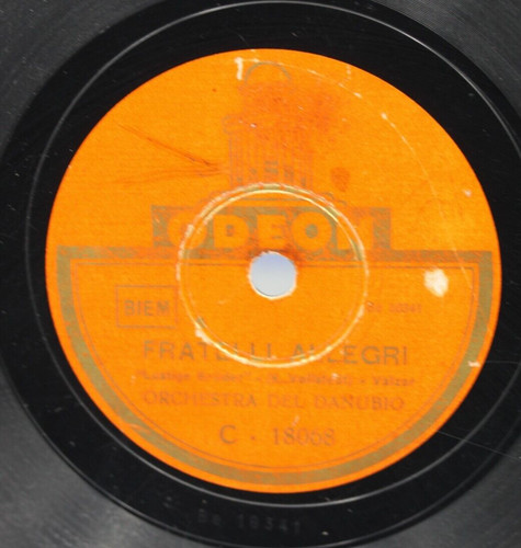 Disco vinile giri fratelli - disco, 78