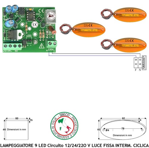 Luce fissa lampeggiante - fissa,