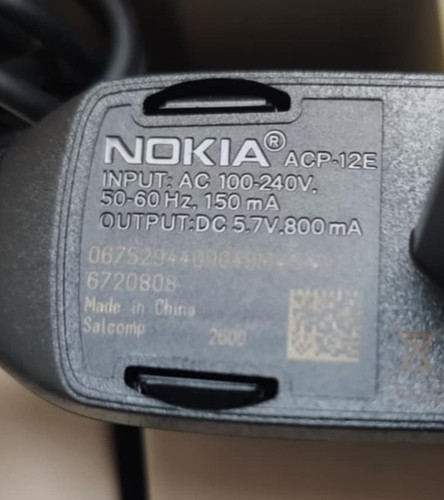 Caricabatterie nokia acp - caricabatterie, acp-12e