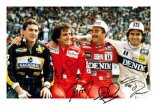 Foto autografa firmata ayrton - foto,