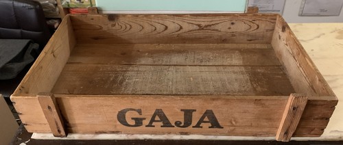 Vintage cassa legno vino gaja - cassa,