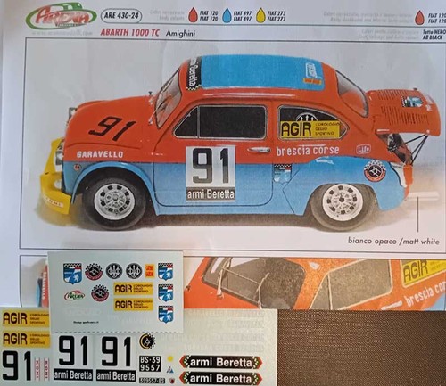 Decal fiat abarth 1000 - abarth,