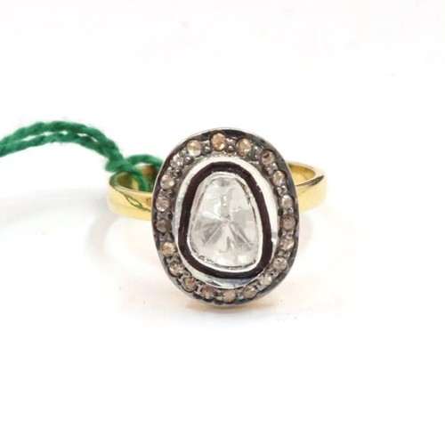 Pavé diamanti anello - diamanti, 925