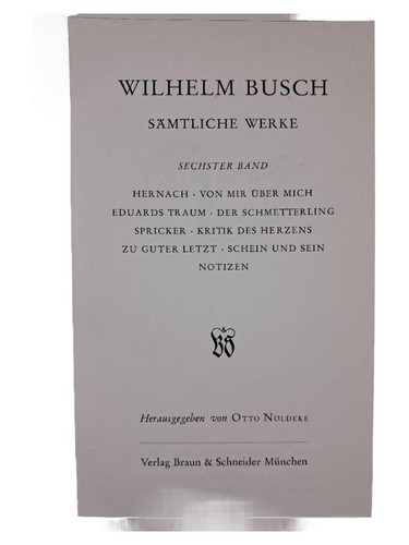 Wilhelm busch libro - wilhelm,