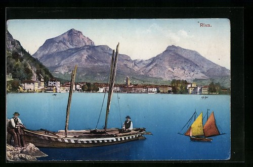 Riva panorama con barca - riva,,