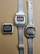 Texas Instruments -  Lcd Vintage Watch - Lotto Per Parti o Ricambi - For Parts 
