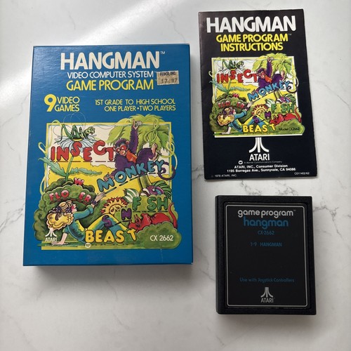 Atari 2600 hangman cib - atari,