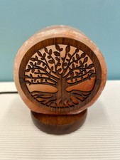 Lampada Sale Himalaya USB 3D ALBERO DELLA VITA - H8x8cm - Benessere & Design 