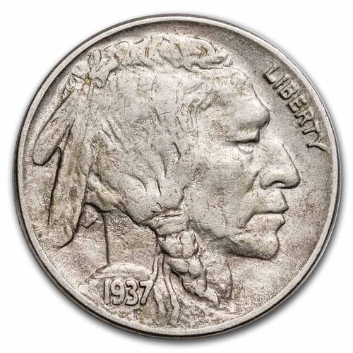 1937 legged buffalo nickel - buffalo,