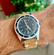 Vintage 1969 Sicura Breitling skin-diver automatic 25 jewels 