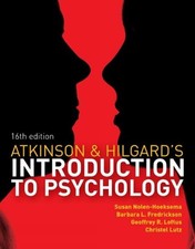 Atkinson and Hilgard's Introduction to Psychology by Susan Nolen-Hoeksema (Engli