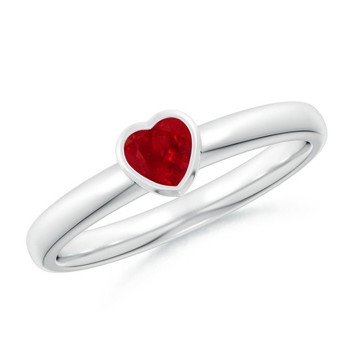 Angara anello solitario - anello, cuore