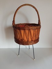 cestino porta cucito in giunco