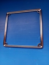 Cornice metallo porta targa cromate targhe 165x165 moto immatricolate fino 1999