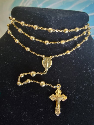 Collana rosario vintage - rosario, oro