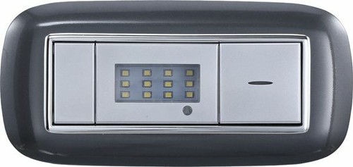 Placca oval 506 moduli nero - oval, 6m