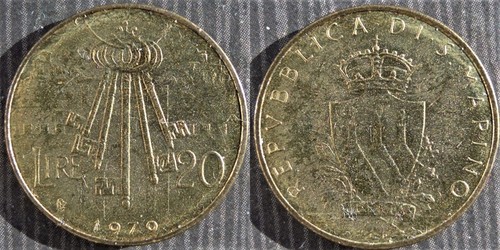 San marino 20 lire - marino,