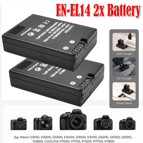 Batteria 2000 mah el14 - mah, en-el14