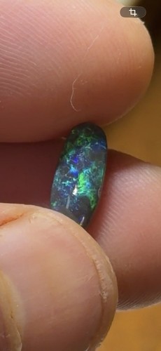 Black opal natural lightning - opal,