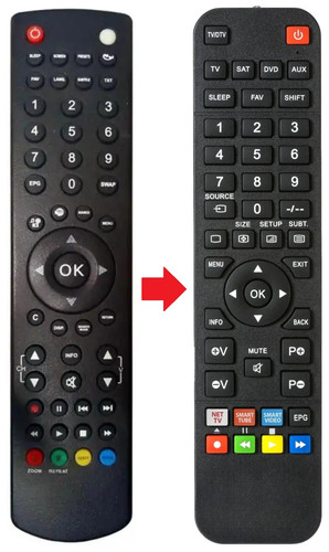 Telecomando adatto per akios - telecomando,