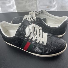 Gucci Black Logo Ace Size