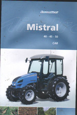 Foglietto brochure trattore Landini "Mistral" 40, 45, 50 CAB
