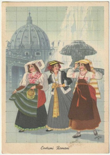 Costumi romani illustratore - romani,