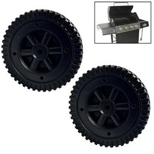 Ruote Barbecue in Plastica 6 Pollici 2 Pezzi per Barbecue Ricambio e Mobilità