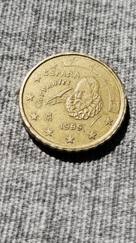 Moneta centesimi spagna - moneta,