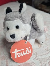 Mini Peluche Sweet Collection Trudi Vintage cane Husky Dog Easter Egg