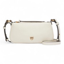 Pinko Mini Half Moon Bag White
