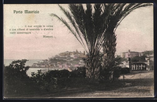 Cartolina porto maurizio - porto,