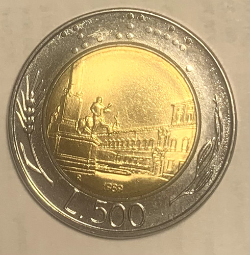 500 lire 1989 quirinale - 500,