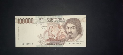 100000 lire caravaggio - , 1°