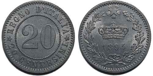 Centesimi 1894 spl fdc - 20,