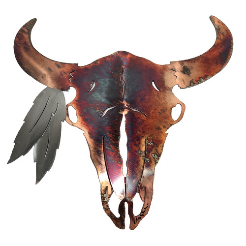 Teschio toro metallo - teschio, di